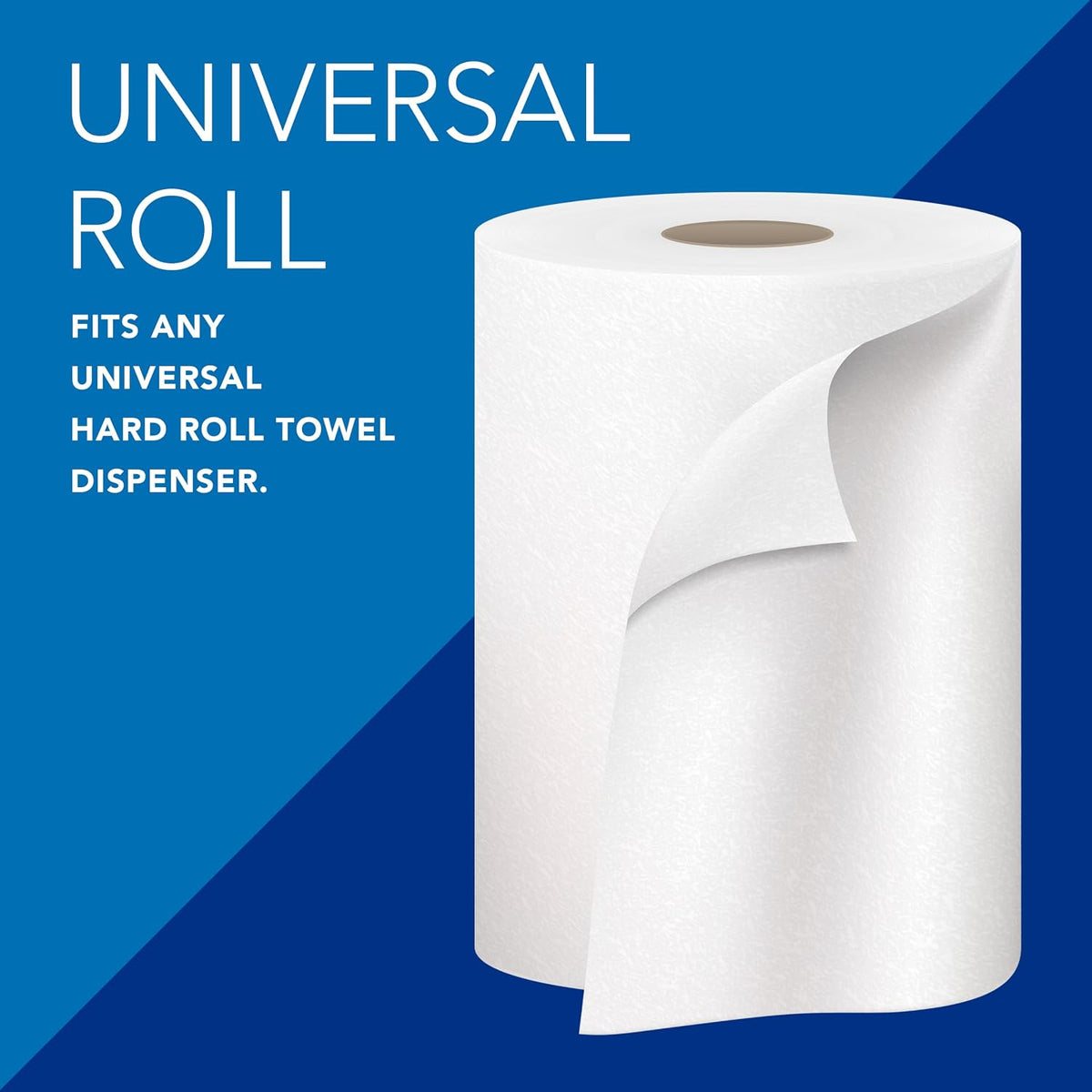 Hard Roll Paper Towels, Bulk, 6 Rolls x 800' (56158)
