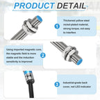 MECCANIXITY Inductive Proximity Sensor, NPN NC M8 1.5mm Approach Sensor