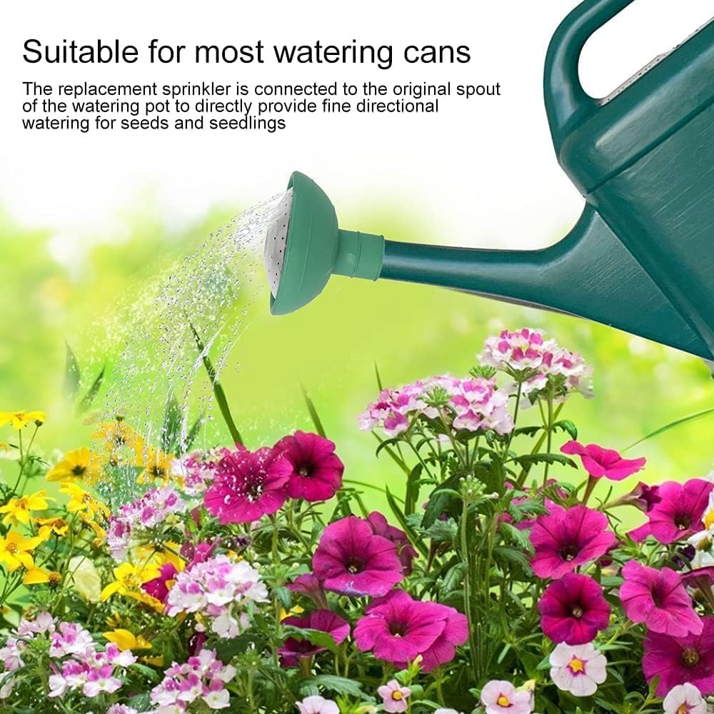 Green Garden Watering Can Sprinkler Head, Universal Rose Head Water Sprinkler Sprayer Fit All Can Rose Spout Cover