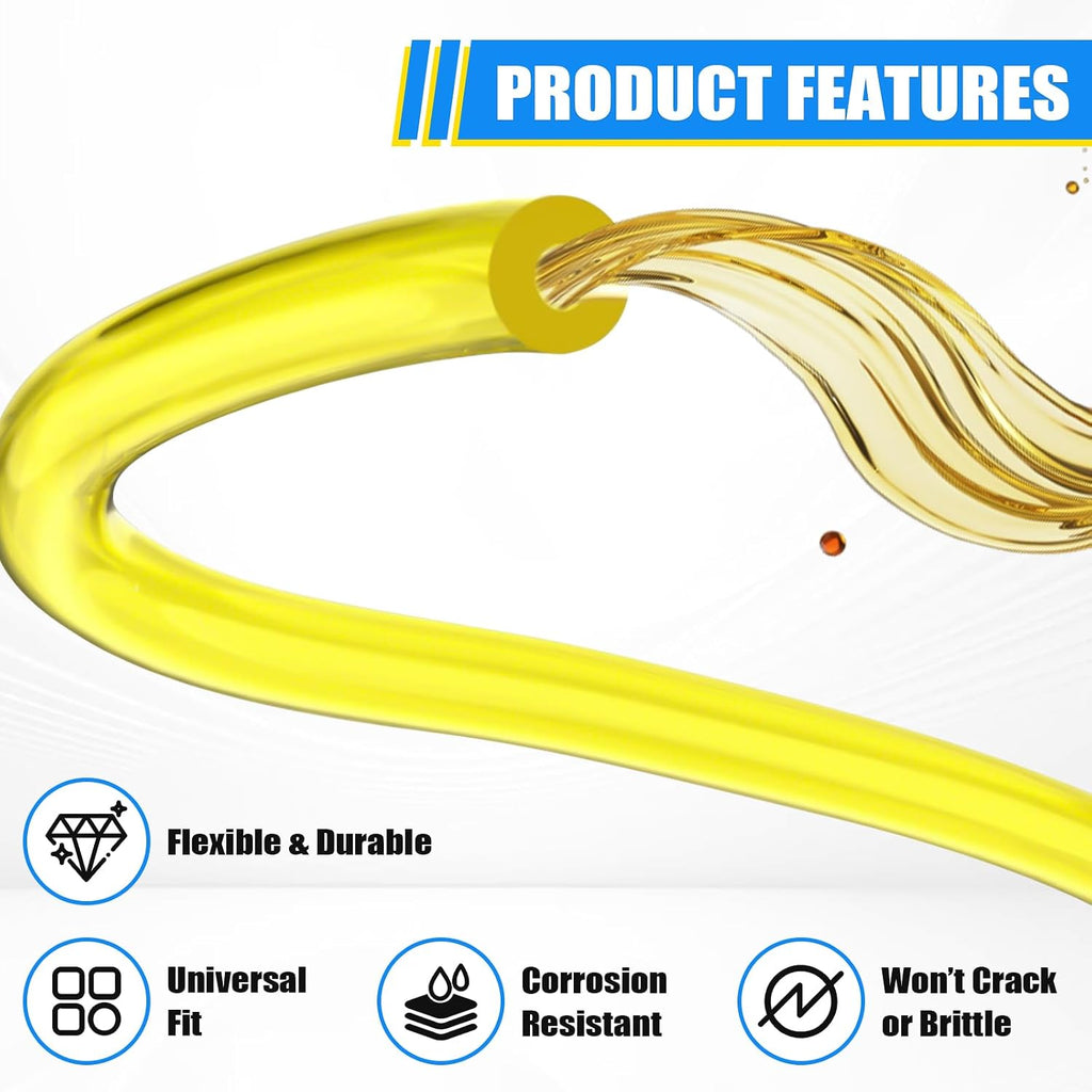 Podoy Tygon Fuel Line Kit 4 Sizes, 4 FT Chainsaw Fuel Line Repair Kit