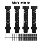 Heavy Duty Metal Workbenches Leg Kit for Garage, Storage Shelving Frame Customizable Sizes for Workbench Legs Work