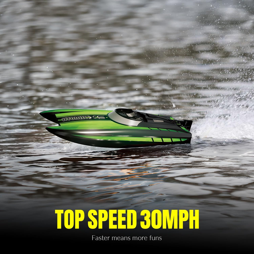 VOLANTXRC RC Boat, High Speed Remote Control Boat for Beginners | AtomicXS, 30+MPH
