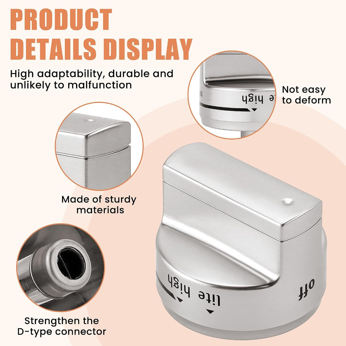 AMI PARTS W11101439 Stove Knobs Compatible with Maytag Range Knobs