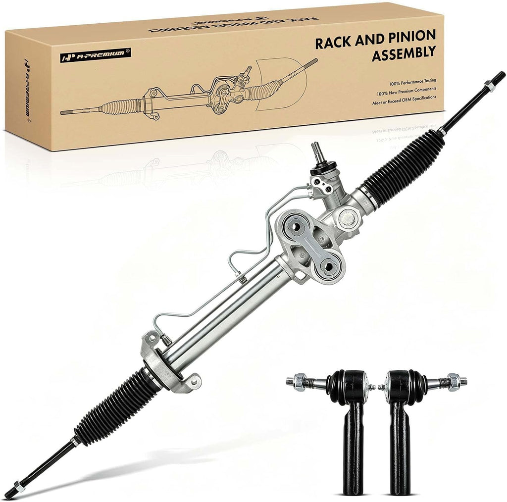 A-Premium 3PCS Power Steering Rack and Pinion Assembly w/Outer Tie Rod Ends