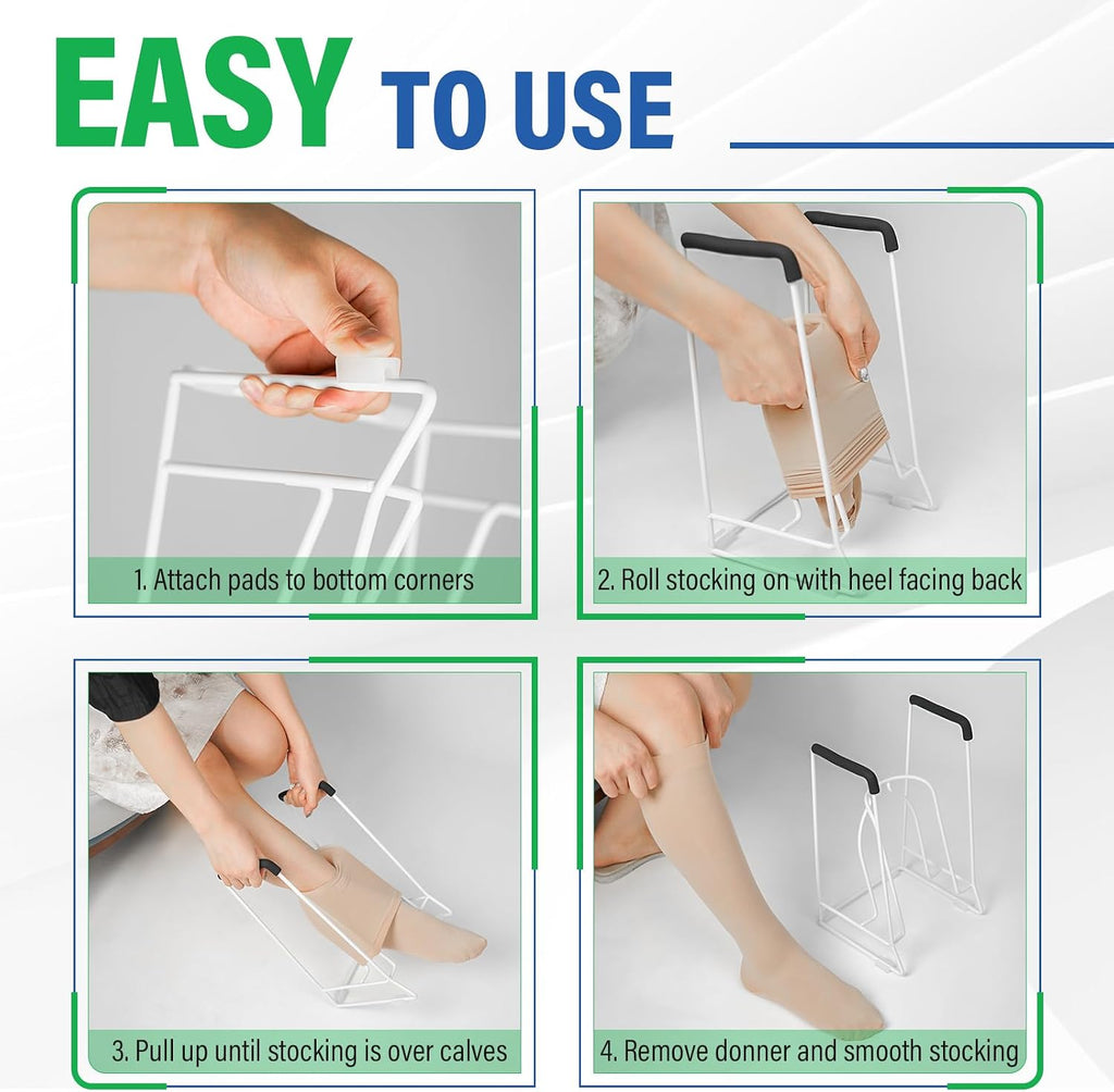 Compression Sock Aid Device, Stocking Donner Medium Calf (<18”)