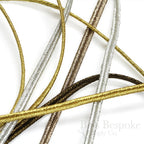ALIK 4mm Pale Silver Bullion Soutache Braid: 5 Yards