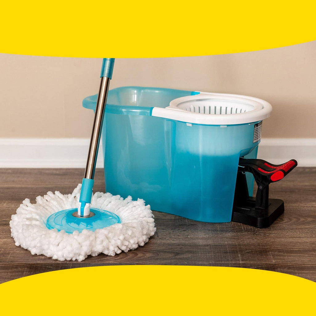 Spin Mop Replacement Head, Absorbent Microfiber, Holds 10X Weight