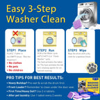 24 Count Washing Machine Cleaner for Pet Hair Relief Tablets - HE-Safe, Septic-Safe, Lavender Scent, 1-Year+ Supply