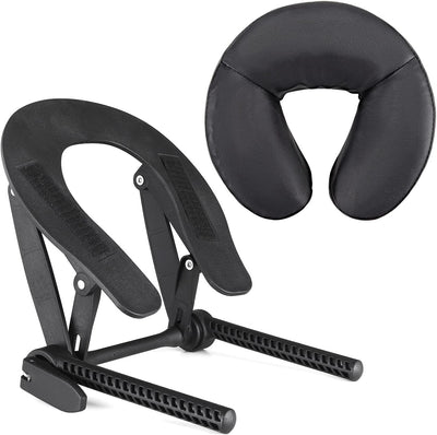 Universal Massage Table Face Cradle & Cushion, Multi-Angle | Adjustable Spa Bed Headrest & Face Pillow Support for