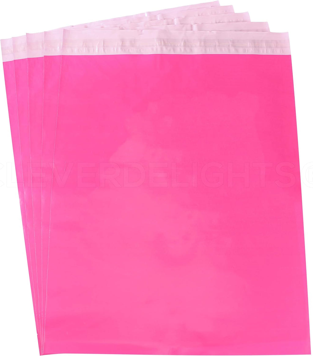 19" x 24" Hot Pink Poly Mailers - 100 Pack