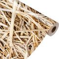 Straw Christmas Wrapping Paper Roll for Wall Decor, 24" x100ft