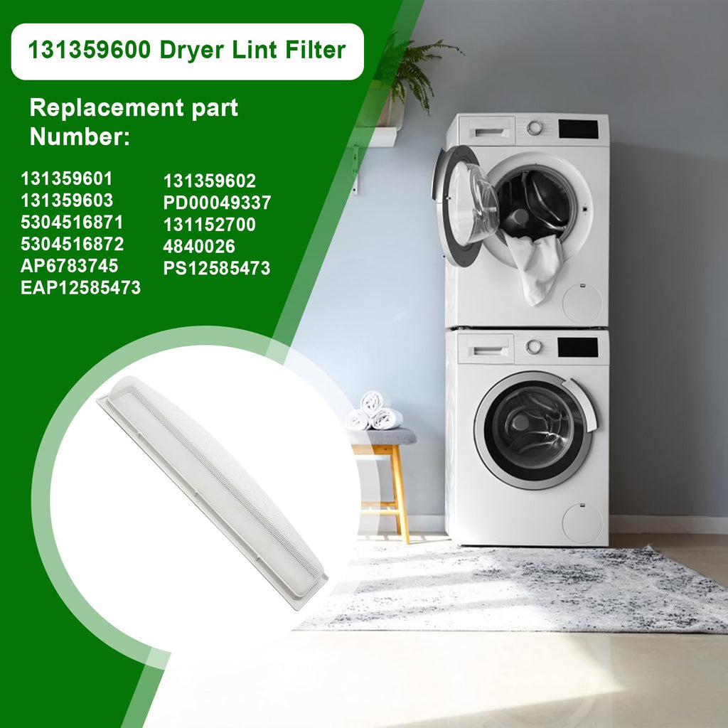 131359600 Dryer Lint Screen Filter Compatible with Frigidaire GE Kenmore