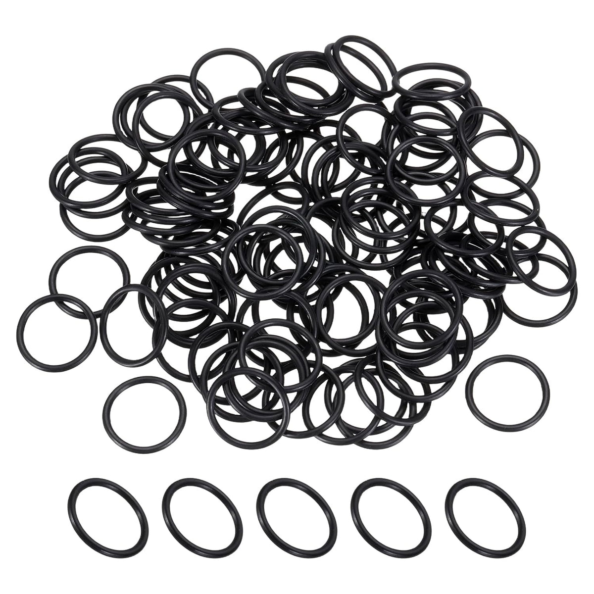 uxcell 80Pcs AS-016 Nitrile Rubber O-Rings 5/8" ID 3/4" OD 3/16" W
