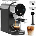 20 Bar Espresso Coffee Machine, Semi-Automatic Espresso Machine with Touch Panel, 1350W Espresso Maker with Steam