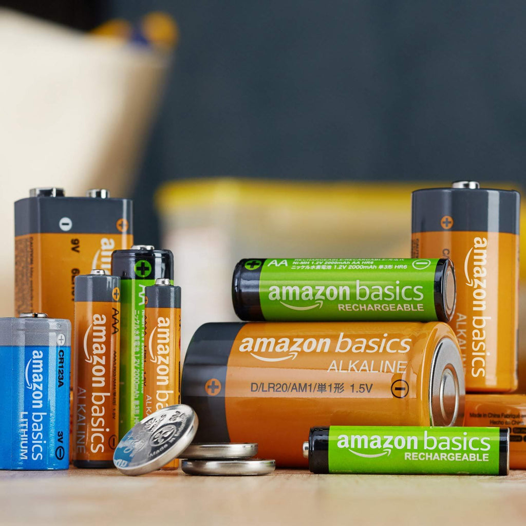 12-Pack Rechargeable AA NiMH Batteries, 2000 mAh, 1.2V, Low Self Discharge, Pre-Charged, Recharge up to 1000x Times