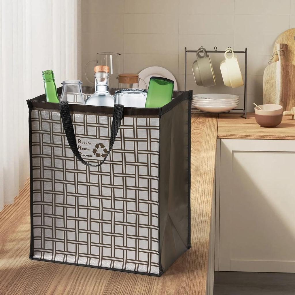 Recycle Bin Bags for Kitchen Home Trash Cans Sorting Bins 12 Gallon Set of 2