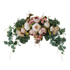 Wedding Arch Flowers 30 Inch Rustic Artificial Floral Swag Decor