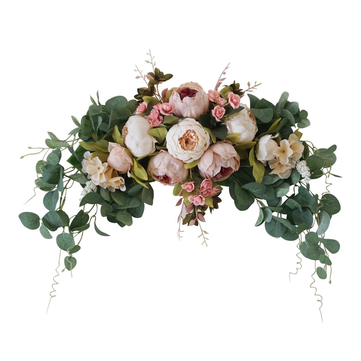Wedding Arch Flowers 30 Inch Rustic Artificial Floral Swag Decor