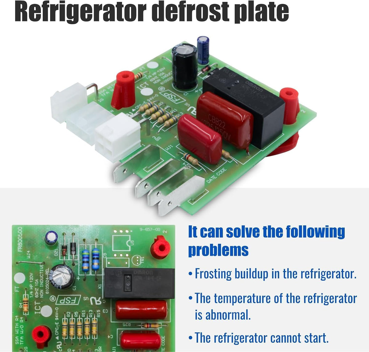 W10366605 WPW10366605 Defrost Control Board for Whirlpool Refrigerator