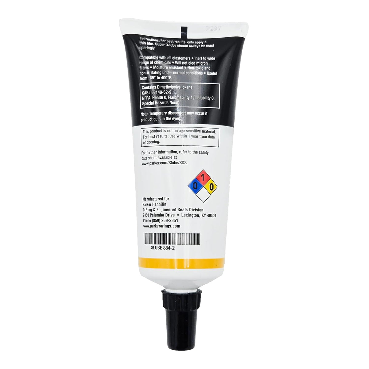 Parker 884-2 Super O-Lube O-Ring Lubricant - 2 Oz. Tube