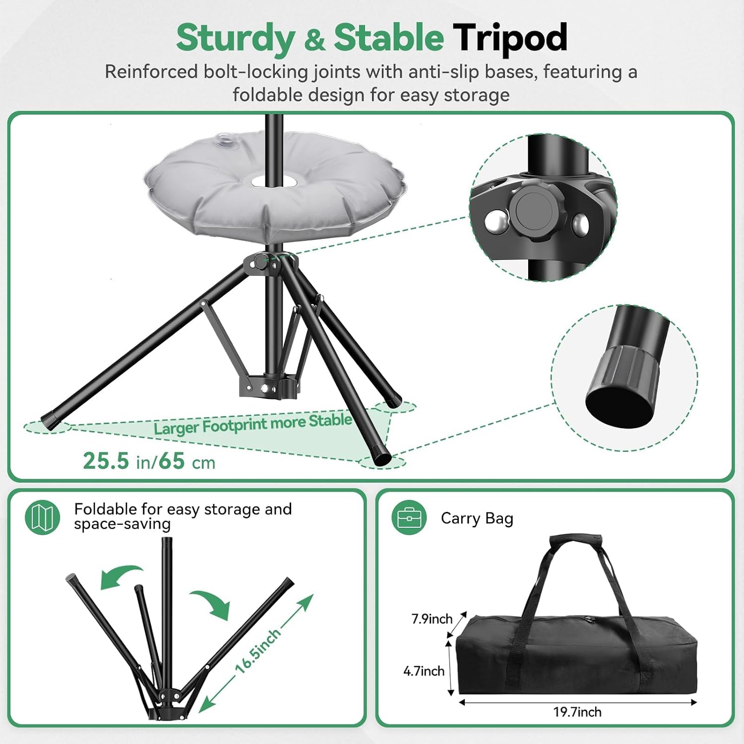 8.5x8.5ft Large Green Screen Backdrop Kit, 8.8x7.5FT T-Shape Stand | Reverse Folding Tripod Stand, Spliced Crossbar