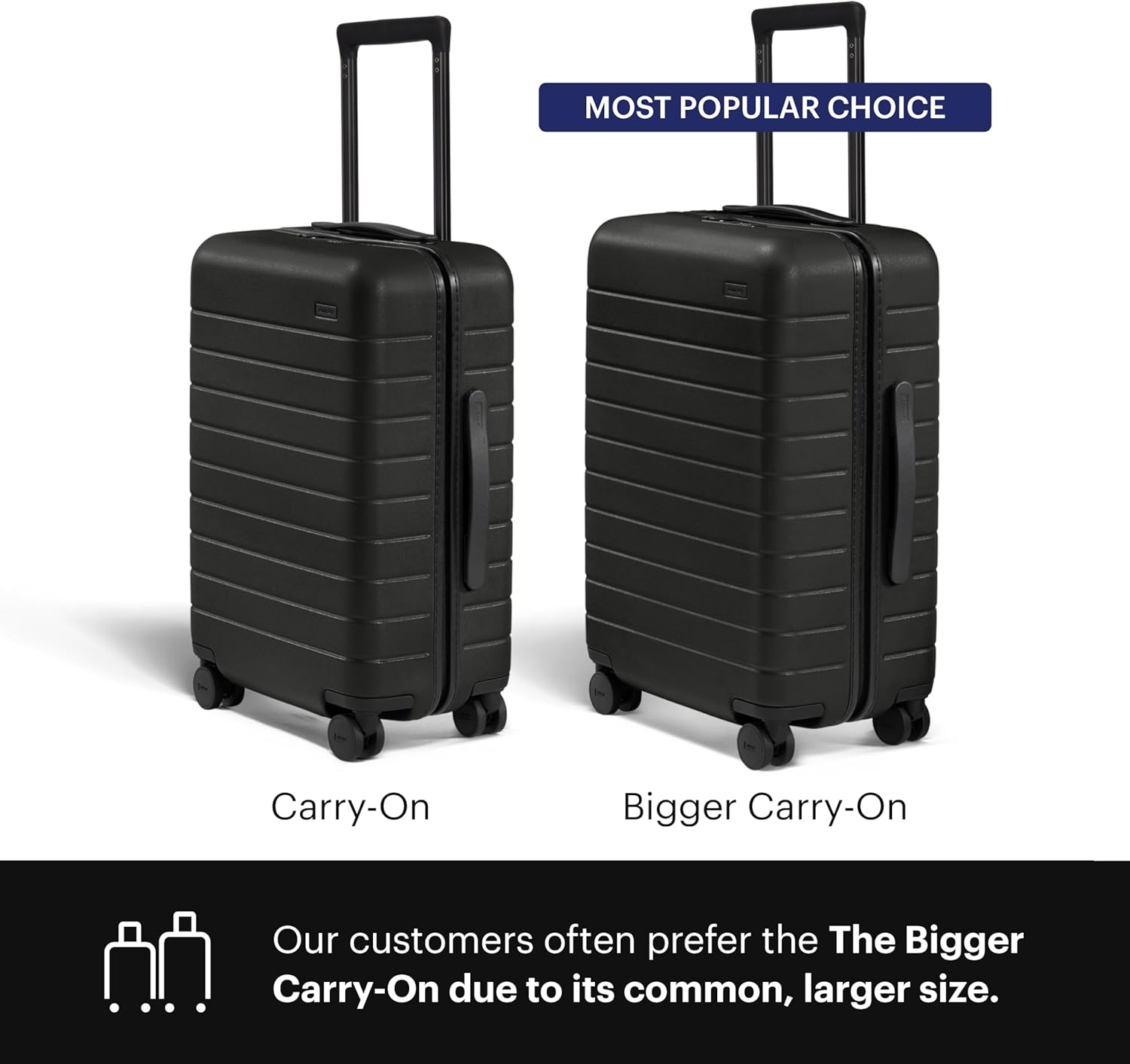 Away Carry-On Luggage - 22-Inch Lightweight Hardside Suitcase with 360° Spinner Wheels, Interior Compression System