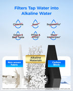 Alkaline Water Filter Replacement for Samsung DA97-17376B 3 Pack