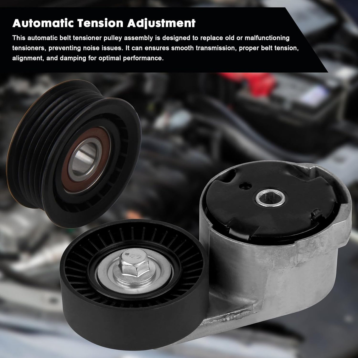 39282 + 38082 Drive Belt Tensioner with Idler Pulley