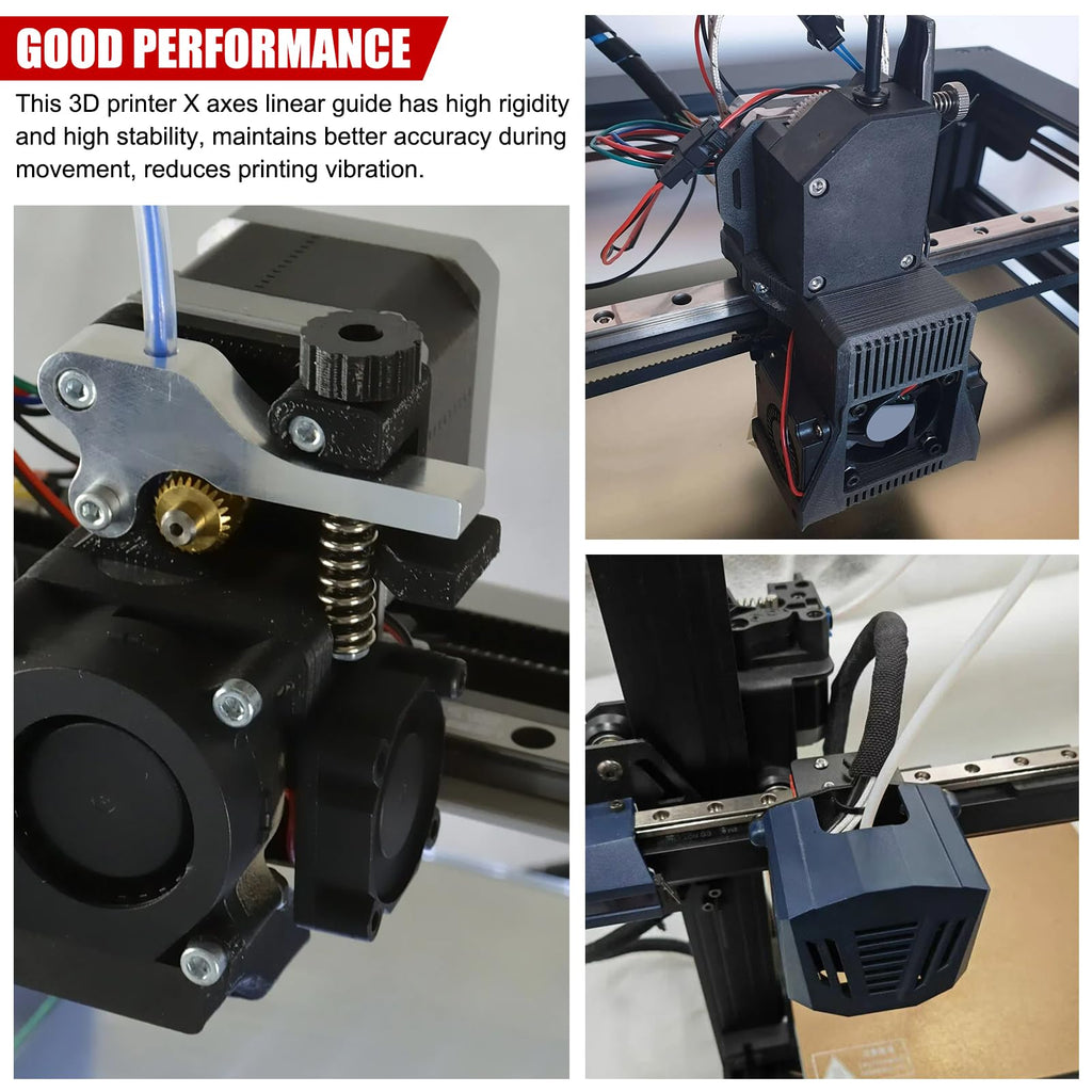Linear Rail Guide Kit for Neptune 3 MAX, Neptune 4 MAX, High Carbon Steel, Enhanced Accuracy, Low Friction, Easy Install