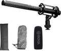 XLR Microphone, Shotgun Microphone BY-BM6060 with Shockmount Windscreen Mic for Camera DSLR External Condenser