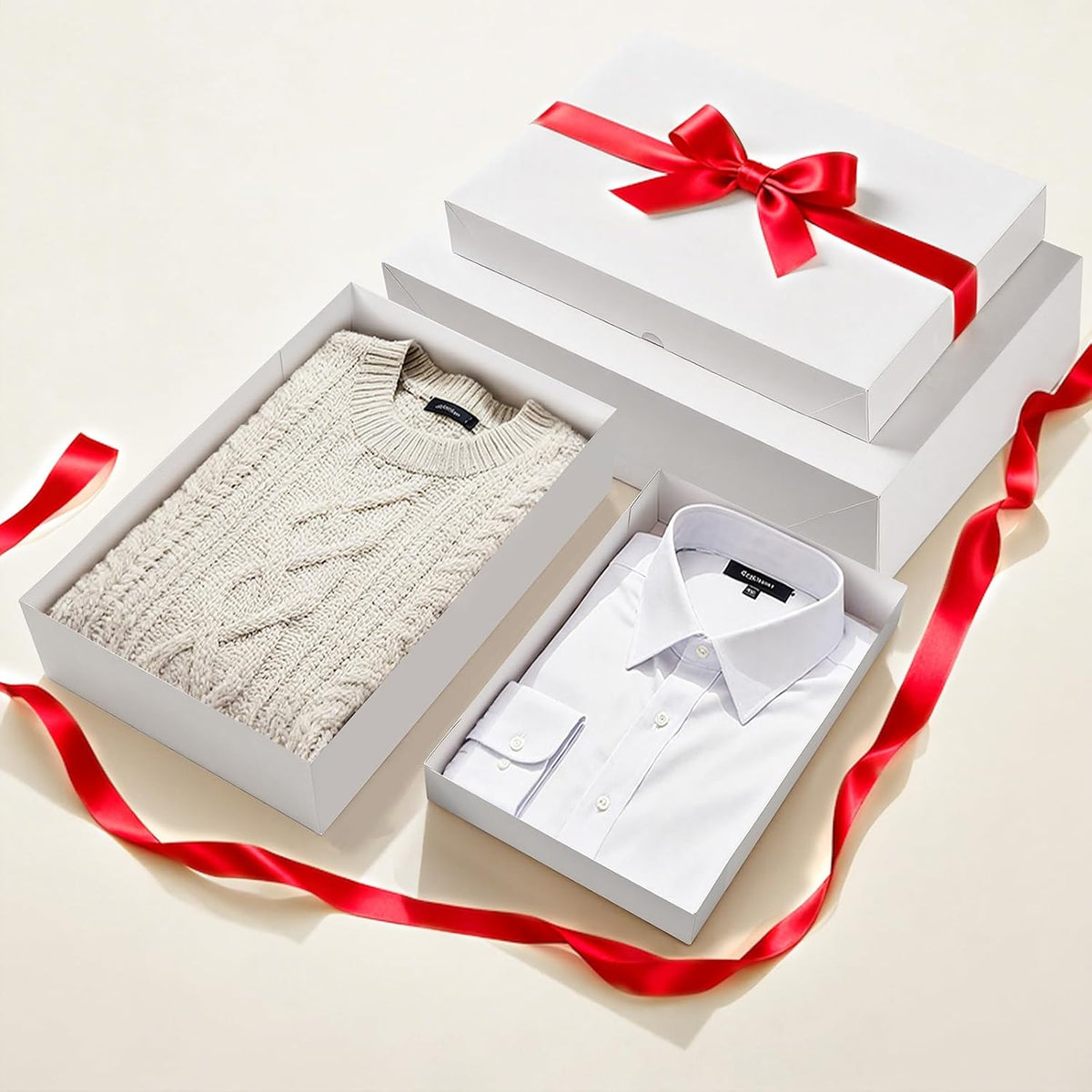 10 Pack (5 Medium 14", 5 Large 17") Gift Boxes with Lids