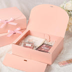 15 Pack 10.6" x 7.8" x 3.1" Pink Gift Boxes with Lids