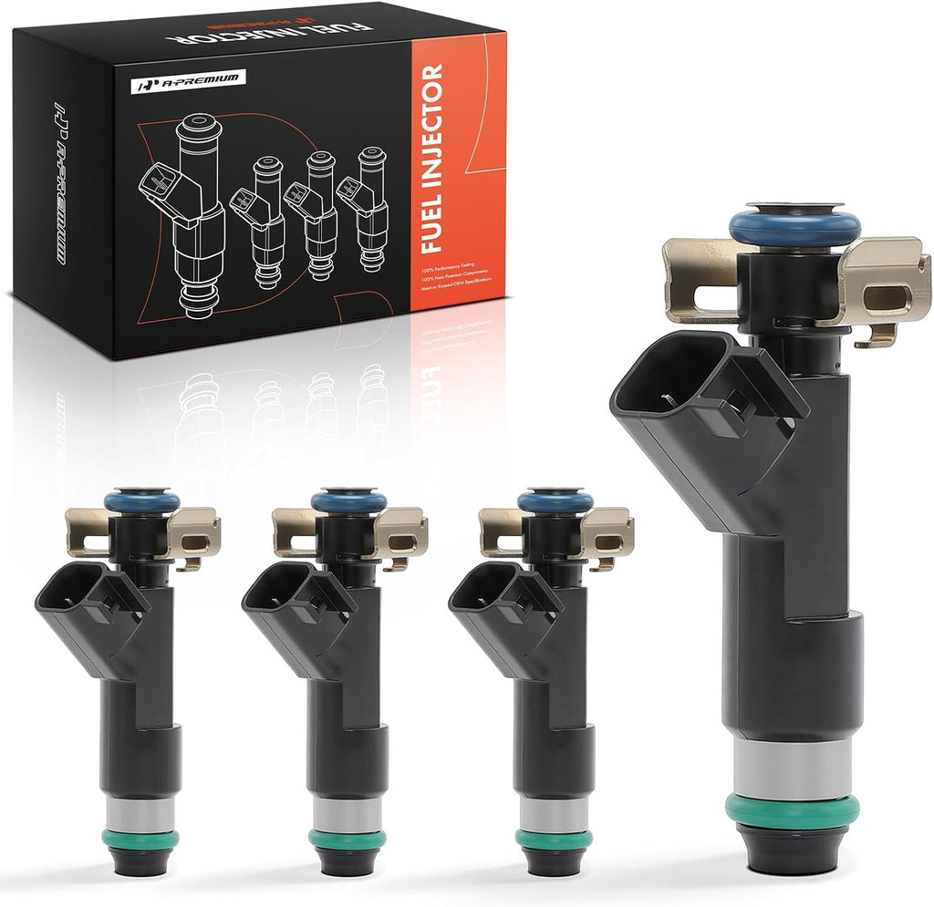 A-Premium Fuel Injectors 4 PCS Compatible with Chevrolet, Pontiac, Saturn