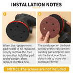 Gnellkoor Orbital Sander Pad Replacement for Porter Cable 333, 3 Pack