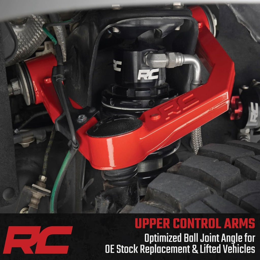 Rough Country Forged Aluminum Control Arms for 2019-2024 Ram 1500-31402RED