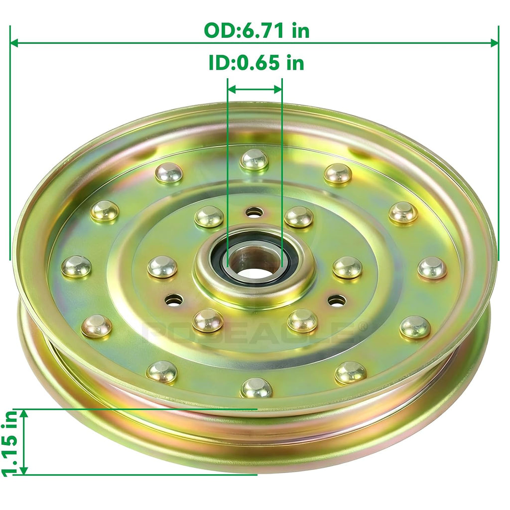 1-633109 Idler Pulley for Exmark Lazer Z 60 inch, Toro 60" Decks
