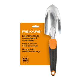 Fiskars Trowel, Heavy Duty Gardening Hand Tool with Hang Hole