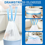 4 Gallon Small Trash Bags,1200 Count Drawstring Garbage Can Liners