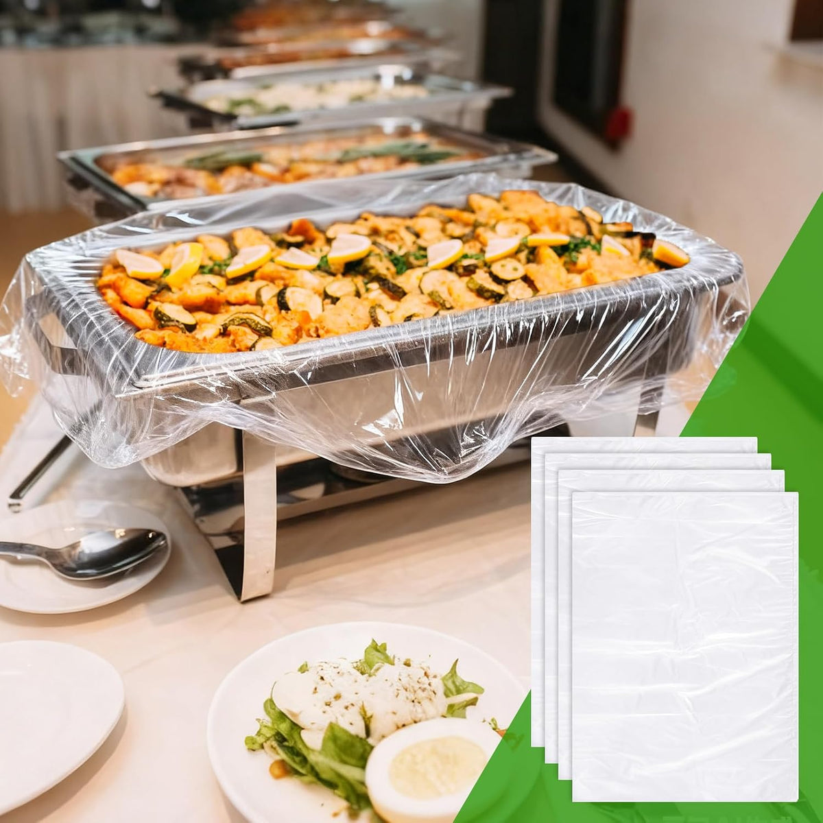 150 Pcs Steam Pan Liners for 1/2 1/3 1/4 Pans