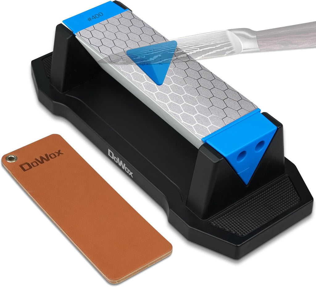 Diamond Sharpening Stone,3 Side 400/1000/8000 Grit Whetstone Kit | Knife Sharpener for Kitchen/Hunting/Outdoor