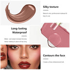 6 Colors Cream Contour Stick Makeup Contour Kit, Double-ended Cream Bronzer for Sculpt, Highlighter and Blush Stick