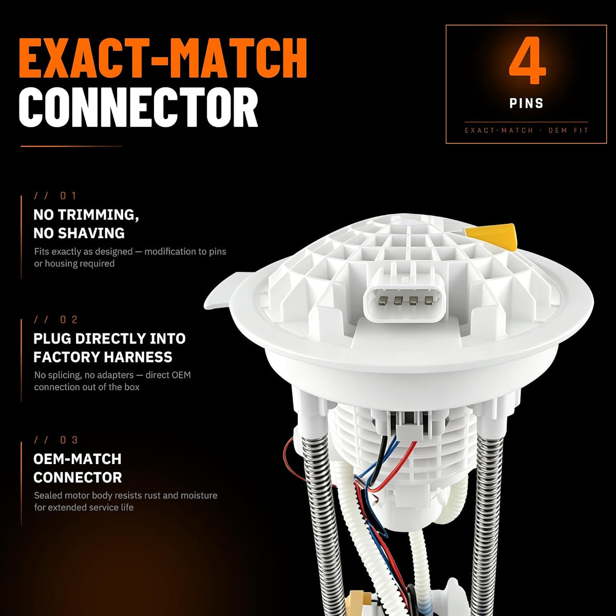 Fuel Pump Module Assembly E7186M for 2004-2006 Dodge Ram 1500 V6 3.7L