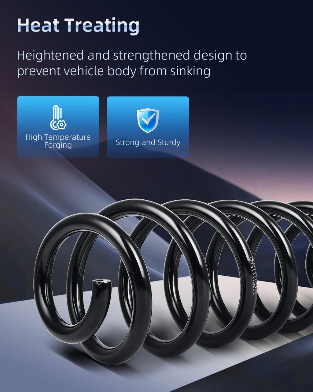 ECCPP Coil Springs Suspension Coil Spring Set for Volkswagen for Passat
