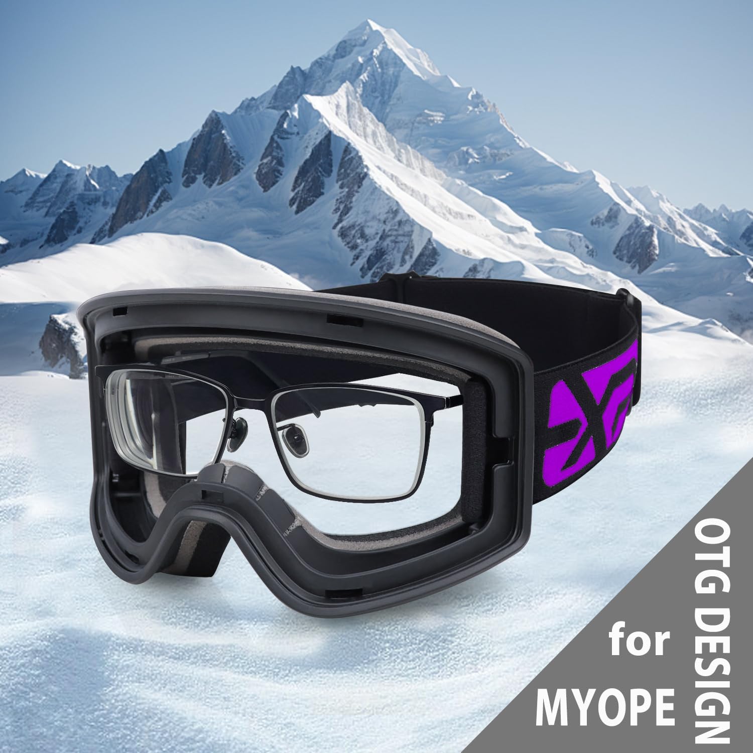 Ski/Snowboard Goggles Parent-child Snow Goggles Over Glasses for Men, Women Youth Kids