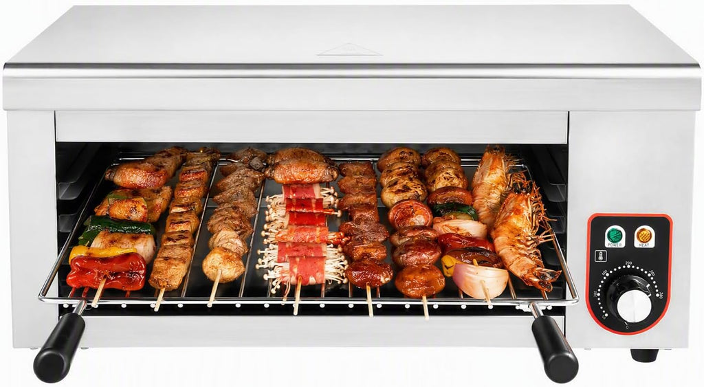 1500W Salamander Broiler Electric Cheese Melter with Handles