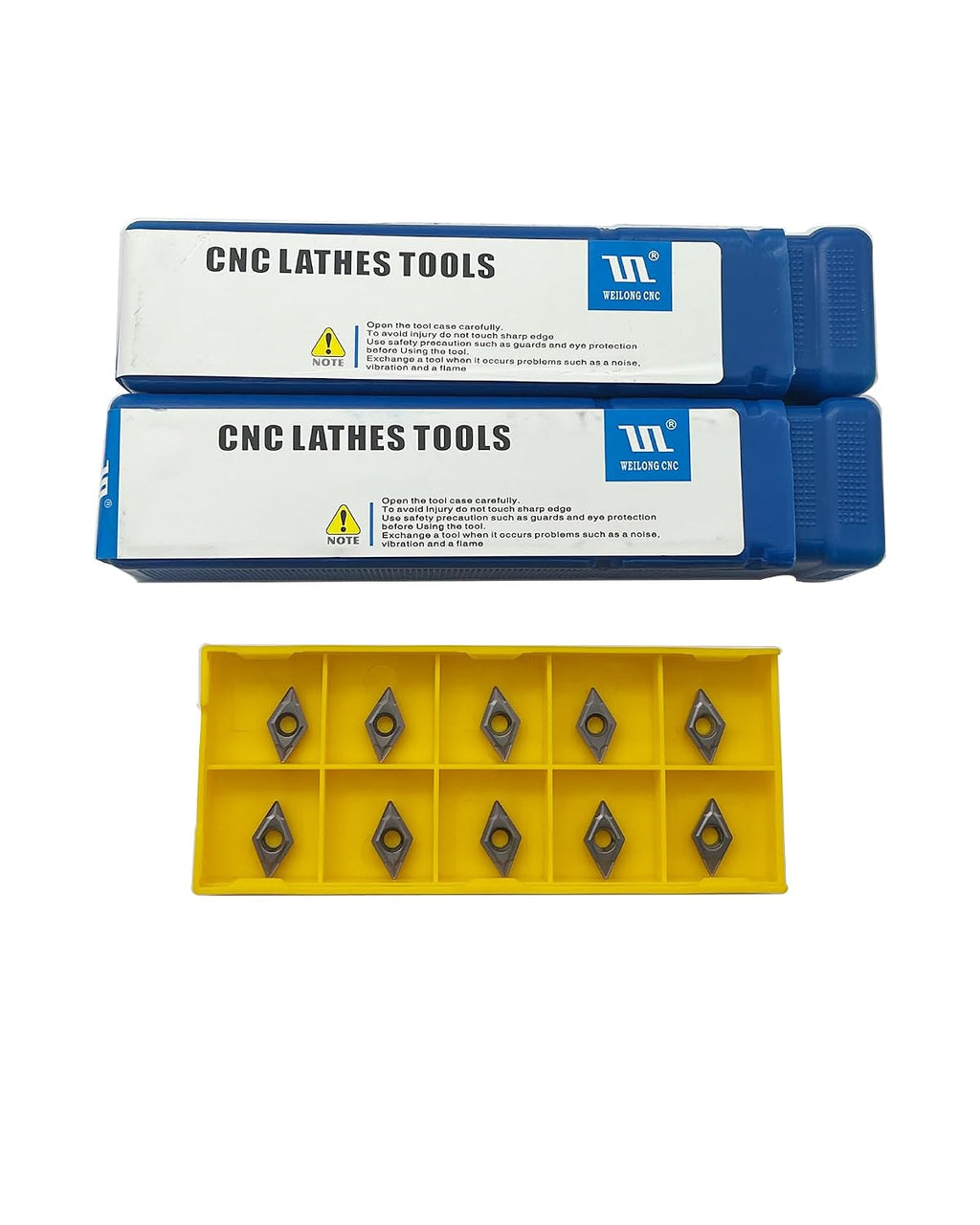 1/2"Tool Holder with DCMT21.51 Carbide Turning Inserts for Stainless Steel