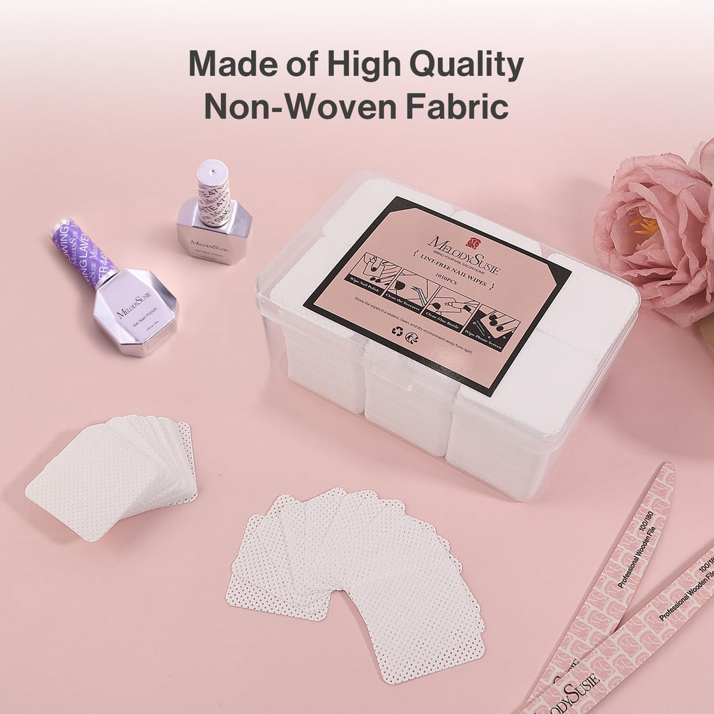 1050PCS Lint Free White Nail Wipes