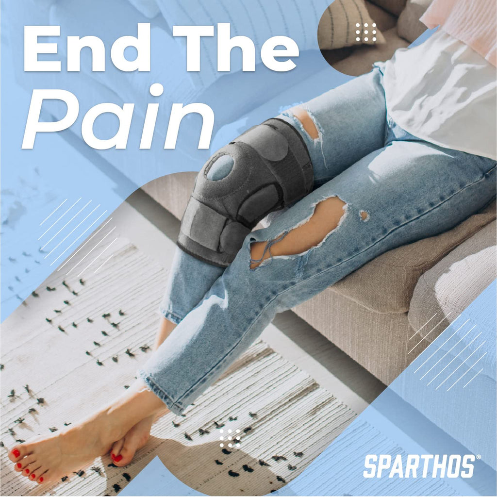 Knee Brace - Heavy-Duty Hinged Support for ACL, MCL, Meniscus Tear, Arthritis, Tendonitis Pain - Open Patella