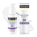 Neutrogena Ultra Sheer Sunscreen Serum SPF 60, Fragrance-Free, 1.7 fl. oz | Broad Spectrum UVA/UVB Protection