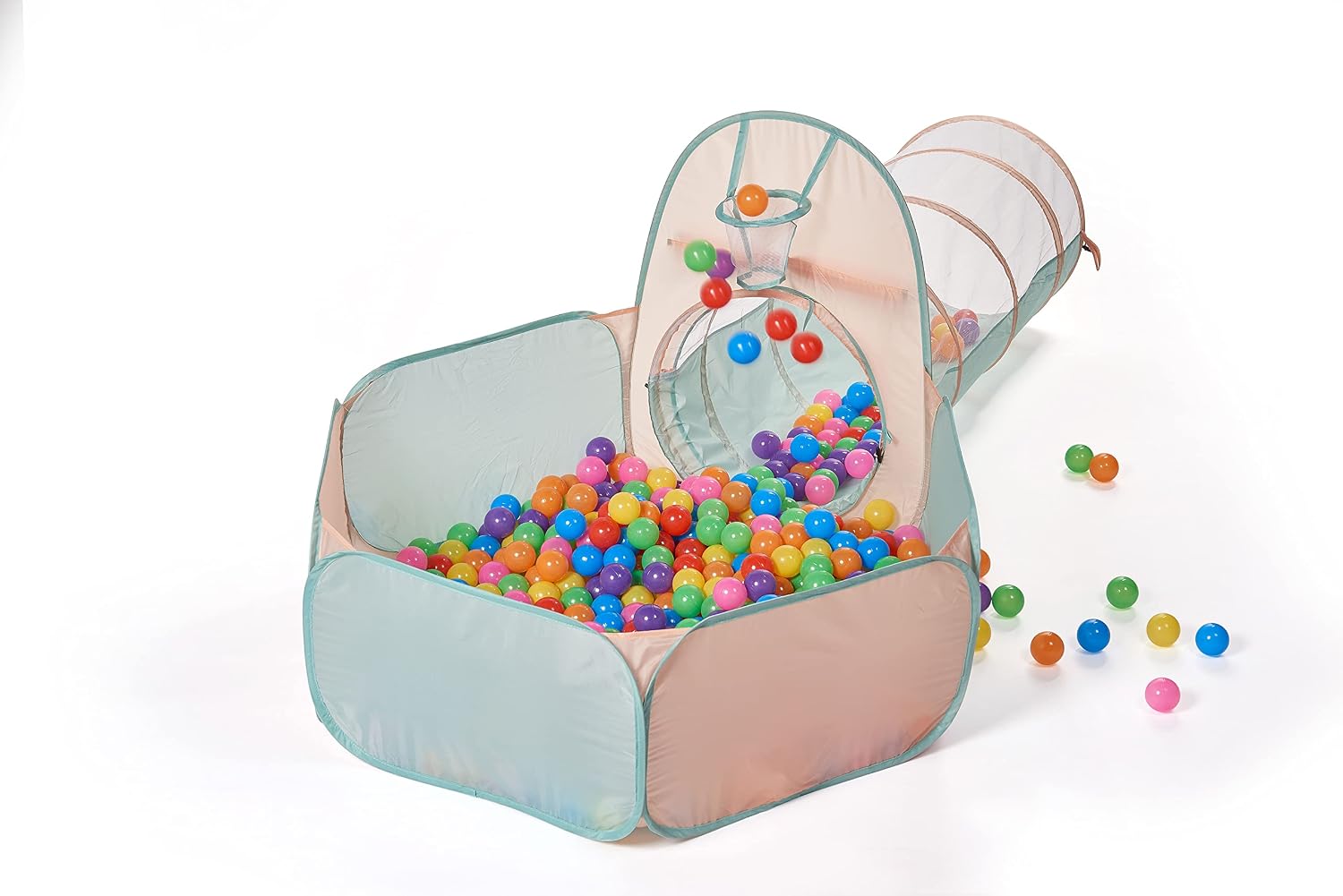 3 in 1 Pop Up Play Tent with Ball Pit, Indoor/Outdoor Playhouse | Baby Ball Pit, Tunnel Toys for Toddlers 1-3, Soft